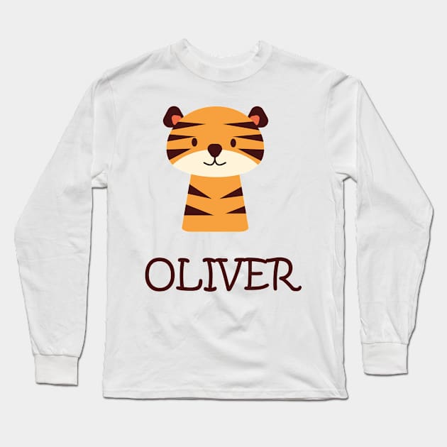Oliver stickers Long Sleeve T-Shirt by IDesign23